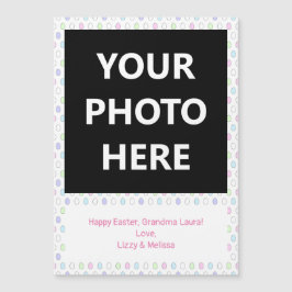 Instant Photo Retro Message Magnet | Paaseieren