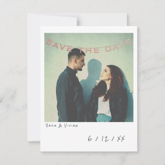  Instant Photo Sla de datum Kaart op (Voorkant)