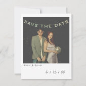 Instant Photo Sla de datum Kaart op (Voorkant)