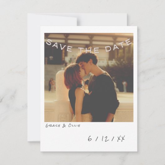  Instant Photo Sla de datum Kaart op (Voorkant)