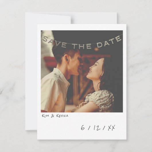  Instant Photo Sla de datum Kaart op (Voorkant)