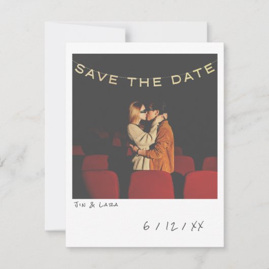  Instant Photo Sla de datum Kaart op (Voorkant)