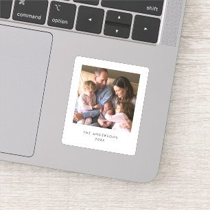 Instant Photo Style Square-foto Sticker