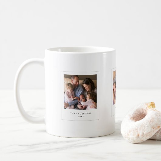 Instant Photo Style Square-foto's Koffiemok (Met donut)