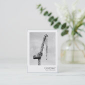 Instant Photo - Tower Crane Visitekaartje (Staand voorkant)