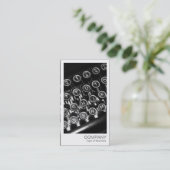 Instant Photo - Typewriter Keys Visitekaartje (Staand voorkant)