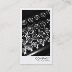 Instant Photo - Typewriter Keys Visitekaartje