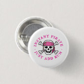 Instant Pirate Lady Ronde Button 3,2 Cm (Voorkant /achterkant)