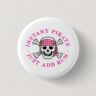 Instant Pirate Lady Ronde Button 3,2 Cm