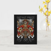 Instant Pirate Voeg Rum Halloween Cruise Pirat Kaart (Gele Bloem)