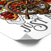 Instant Pirate Voeg Rum Halloween Cruise Pirat Poster (Hoek)