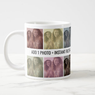 Instant Pop Art Foto Collage Auto Filter Grote Koffiekop