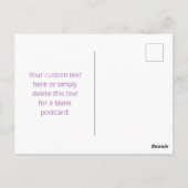 Instant QR-code met uw website-URL | Paars Briefkaart (Achterkant)