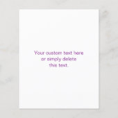 Instant QR-code met uw website-URL | Paars Flyer (Achterkant)