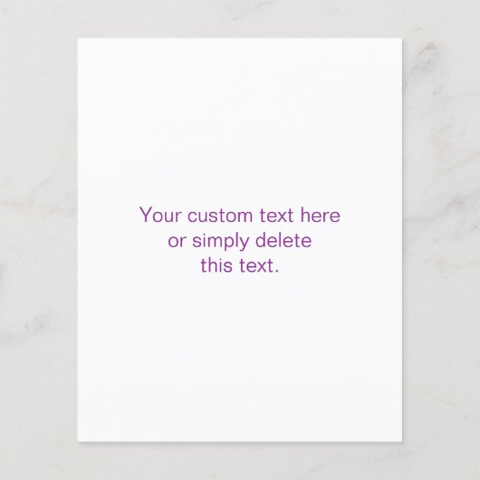 Instant QR-code met uw website-URL | Paars Flyer (Achterkant)