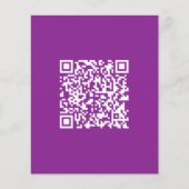 Instant QR-code met uw website-URL | Paars Flyer (Voorkant)