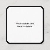 Instant QR-code (voer de URL van uw website in om Informatiekaartje (Achterkant)