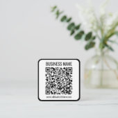 Instant QR-code (voer de URL van uw website in om Informatiekaartje (Staand voorkant)