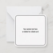 Instant QR-code (voer de URL van uw website in om Notitiekaartje (Achterkant)