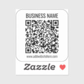 Instant QR-code (voer de URL van uw website in om Sticker (Vel)