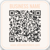 Instant QR-code (voer de URL van uw website in om  Sticker (Voorkant)