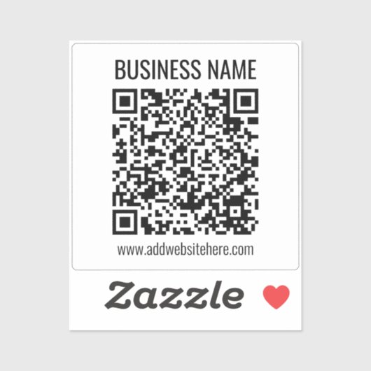 Instant QR-code (voer de URL van uw website in om  Sticker (Vel)