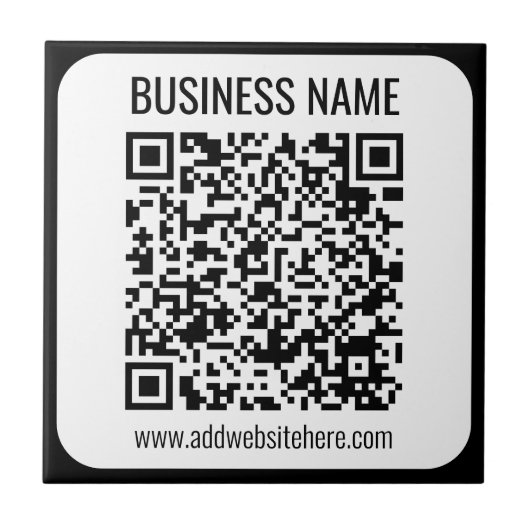 Instant QR-code (voer de URL van uw website in om Tegeltje (Voorkant)