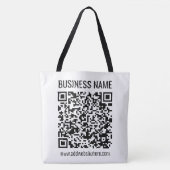 Instant QR-code (voer de URL van uw website in om Tote Bag (Voorkant)