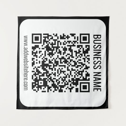 Instant QR-code (voer de URL van uw website in om Wandkleed (Voorkant (horizontaal))