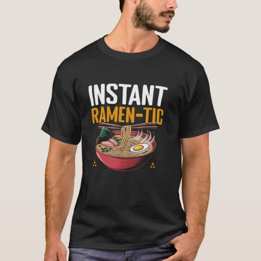 Instant Ramen Tic Noedels Soepkom T-shirt (Voorkant)