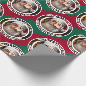 Instant Santa! Just add your face.  Wrapping Paper Cadeaupapier (Hoek)