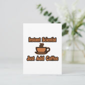 Instant Scientist...gewoon koffie toevoegen Briefkaart (Staand voorkant)