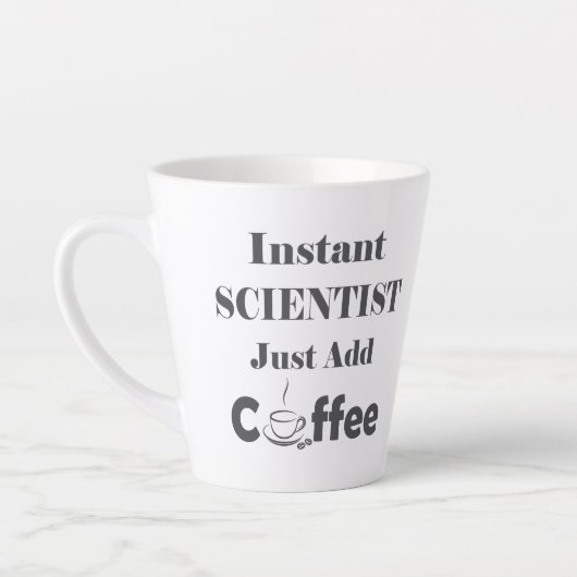 Instant Scientist Voeg gewoon koffie toe Latte Mok (Links)