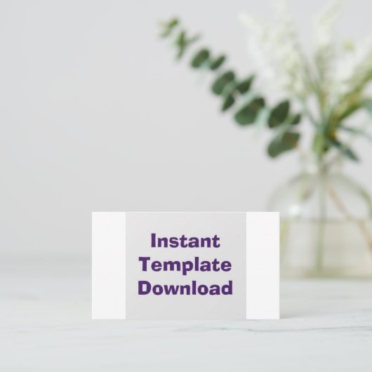 Instant Sjabloon Download Visitekaartje (Staand voorkant)