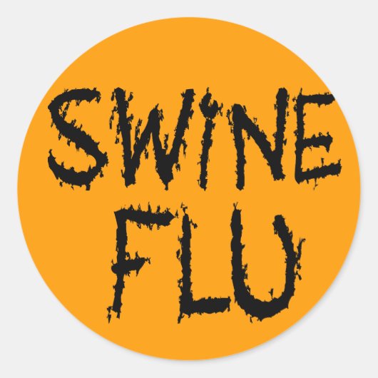 Instant Swine Flu Costume Ronde Sticker (Voorkant)
