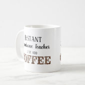 Instant trombone leraar gewoon koffie muziek toevo koffiemok (Voorkant links)