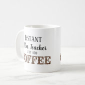 Instant Tuba Teacher Voeg gewoon koffie muziek Koffiemok (Voorkant links)