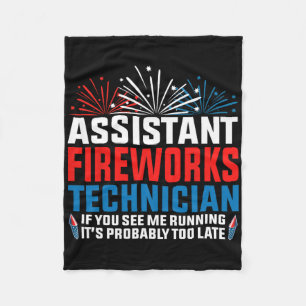 Instant vuurwerk technicus als je grappige 4th O z Fleece Deken