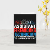 Instant vuurwerk technicus als je grappige 4th O z Kaart (Gele Bloem)