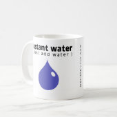 Instant water koffiemok (Voorkant links)