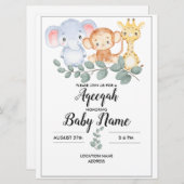 Instant Woodland Aqeeqah Aqiqah Nodig Kaart uit (Voorkant / Achterkant)