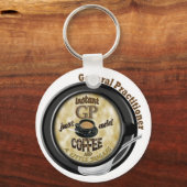 INSTANTE GP TOEVOEGEN COFFEE GENERAAL PRACTITIONER SLEUTELHANGER (Voorkant)