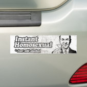 INSTANTE HOMOSEXUAL -.png Bumpersticker (Op auto)