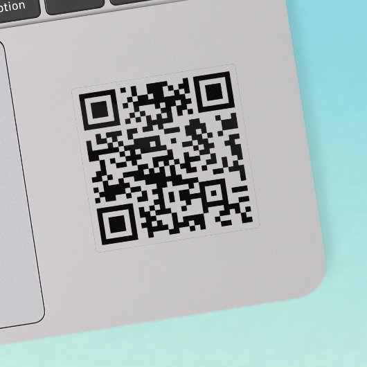 INSTANTIE CREËER Scannable QR Code | Transparantie Sticker