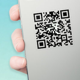 INSTANTIE CREËER Scannable QR Code | Transparantie Sticker