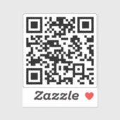 INSTANTIE CREËER Scannable QR Code | Transparantie Sticker (Vel)