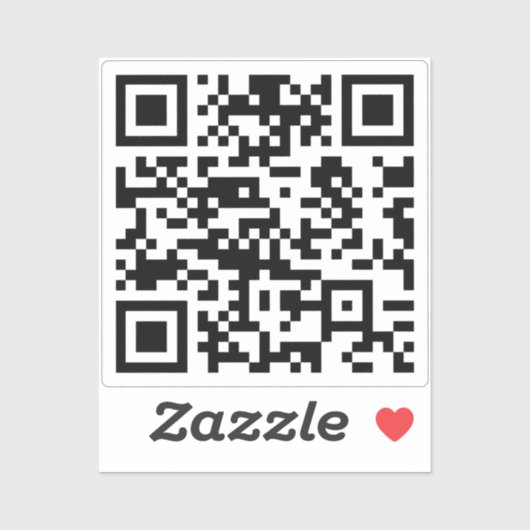 INSTANTIE CREËER Scannable QR Code | Transparantie Sticker (Vel)