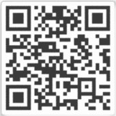 INSTANTIE CREËER Scannable QR Code | Transparantie Sticker (Voorkant)