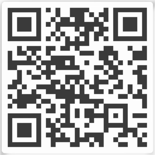 INSTANTIE CREËER Scannable QR Code | Transparantie Sticker (Voorkant)