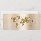 Instapass Geïllustreerde Huwelijkstijdlijn RSVP Kaart (Achterkant)